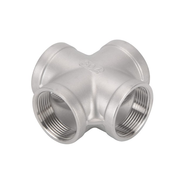 304 Stainless Steel Threaded Pipe Cross