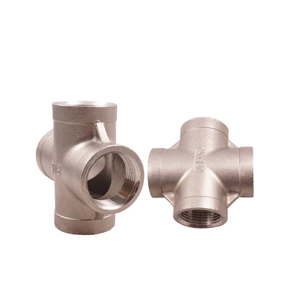 316 Stainless Steel Threaded Pipe Cross