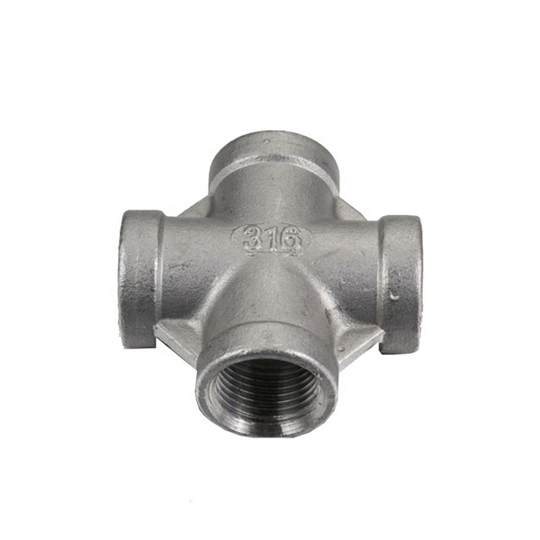 316 Stainless Steel Threaded Pipe Cross