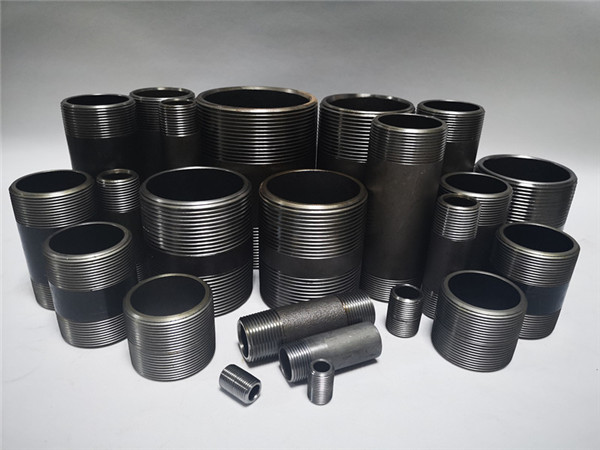 BSPT black carbon steel pipe nipples