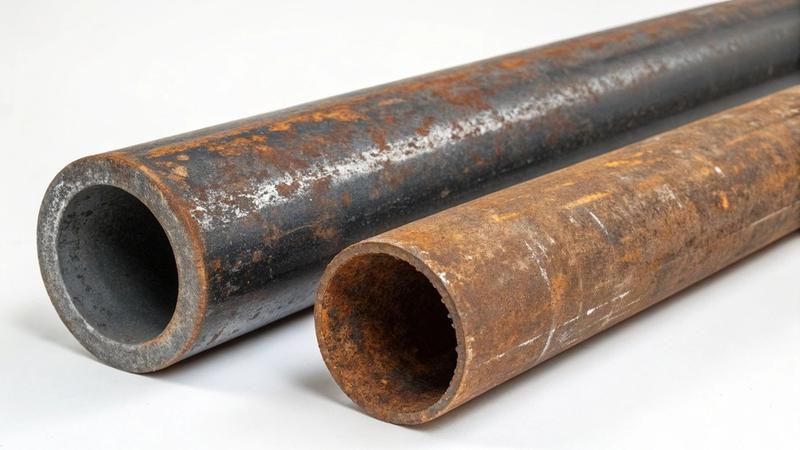 rusted pipes