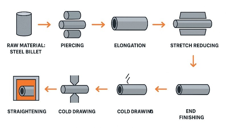 seamless pipe manufacturing process