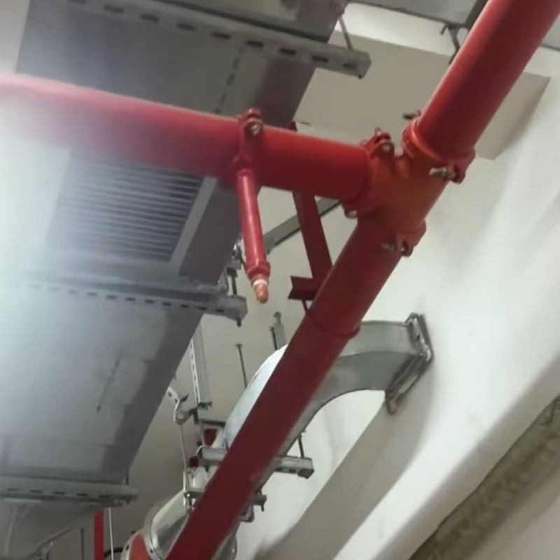 sprinkler pipe installation