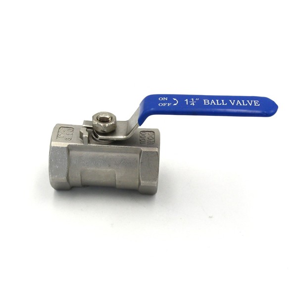 1 Piece 316 Stainless Steel Ball Valve With Handle