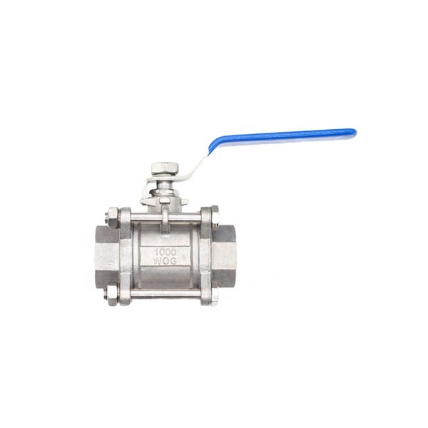 3 Piece 316 Stainless Steel Ball Valve With Handle