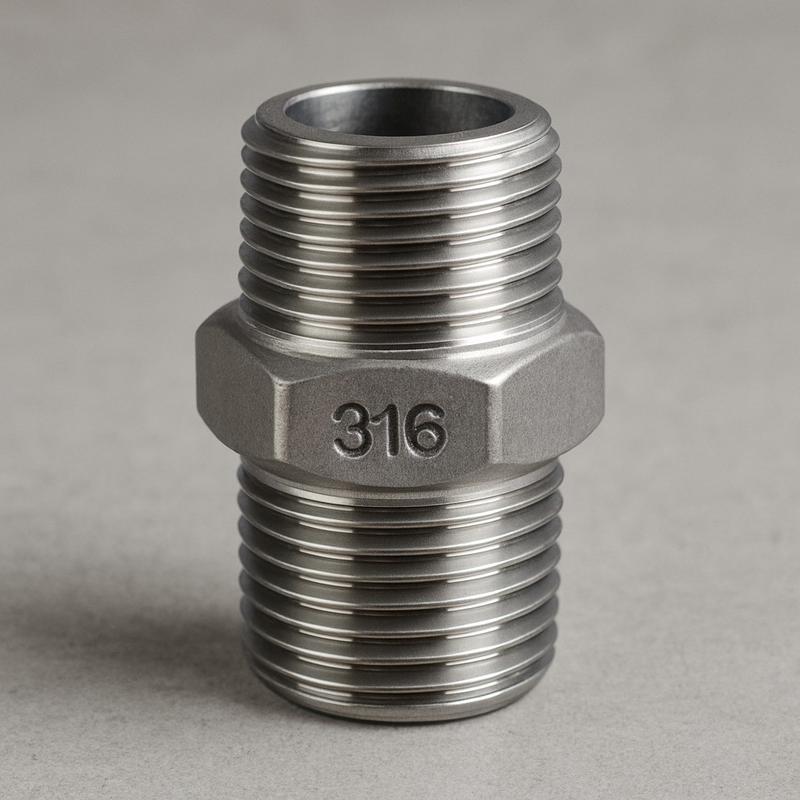 stainless steel hex nipple