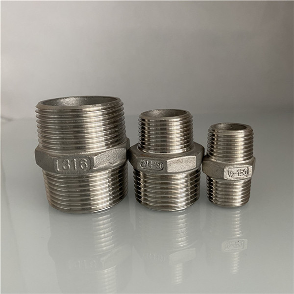 stainless steel hex nipple