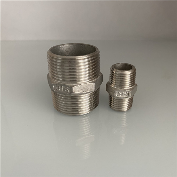 stainless steel hex nipple