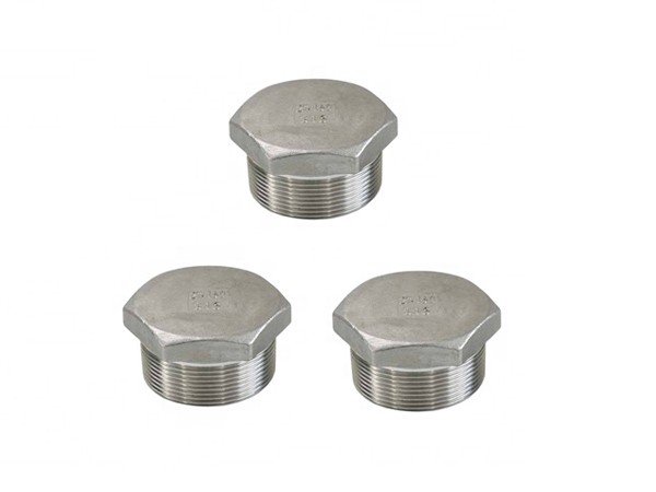 stainless steel threaded pipe plug