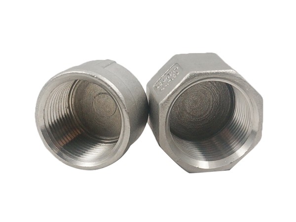 stainless steel threaded cap