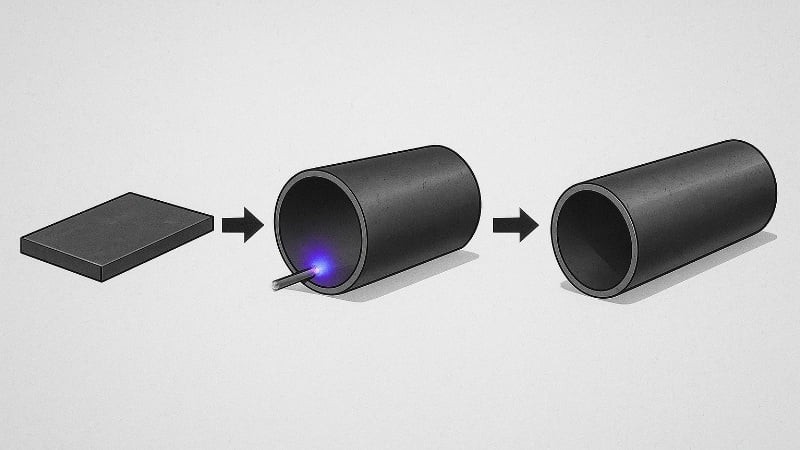 welded pipe manufacturing process