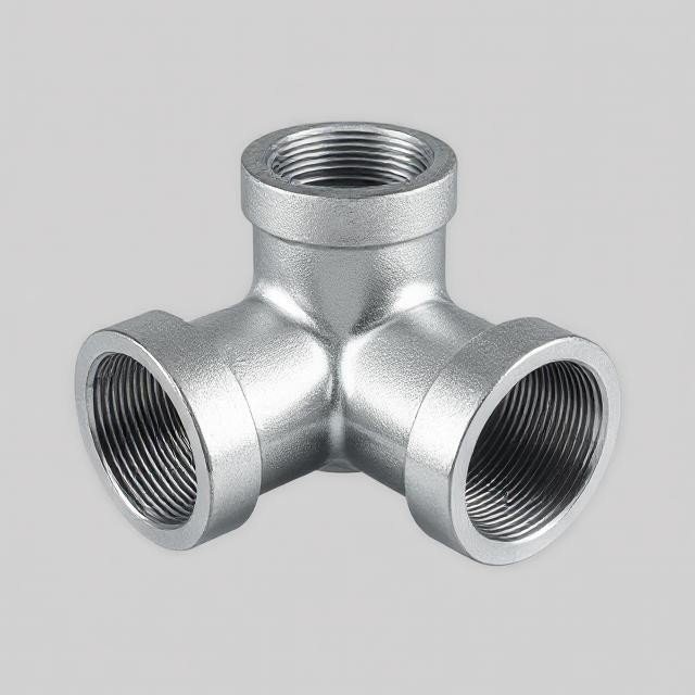 Premium Malleable Galvanized 3 Way Elbow
