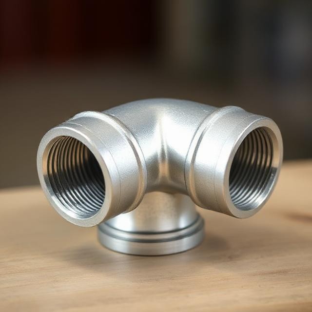 Premium Malleable Galvanized 3 Way Elbow - Image 4
