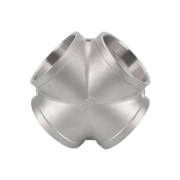 304 Stainless Steel Threaded Pipe Cross - Image 3