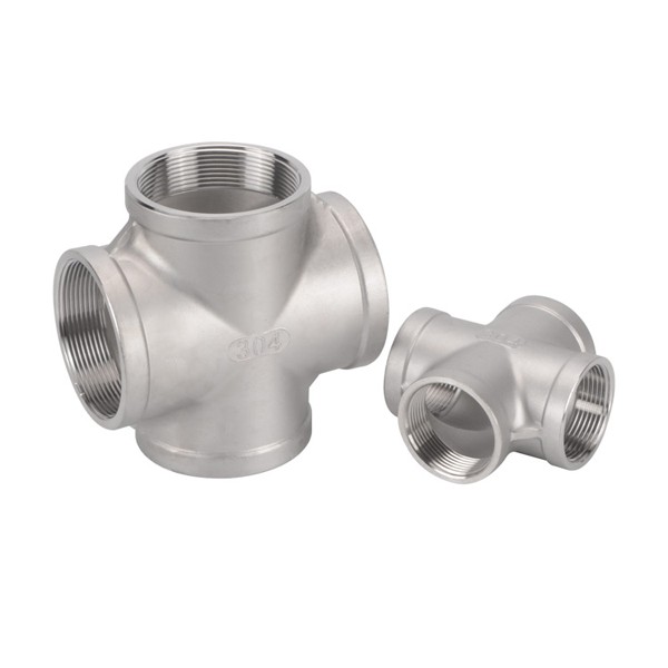 304 Stainless Steel Threaded Pipe Cross - Image 4