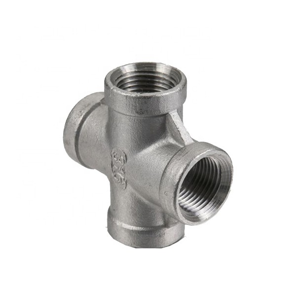 316 Stainless Steel Threaded Pipe Cross - Image 3