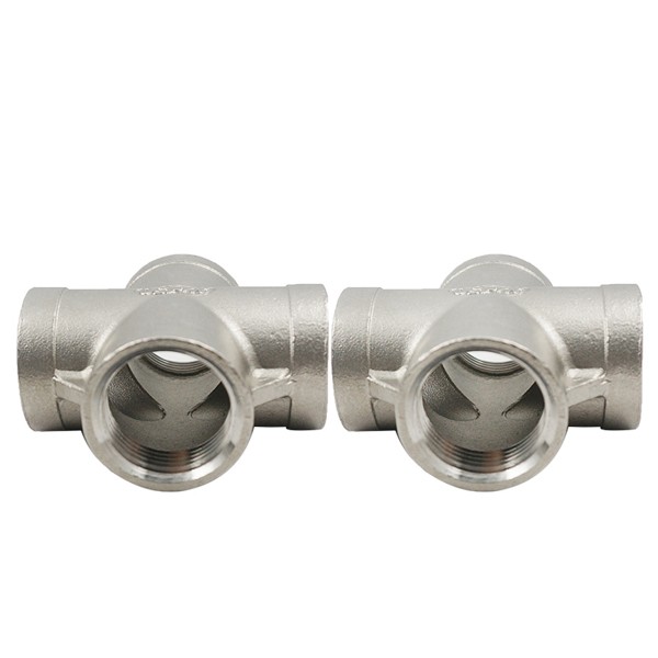 316 Stainless Steel Threaded Pipe Cross - Image 4