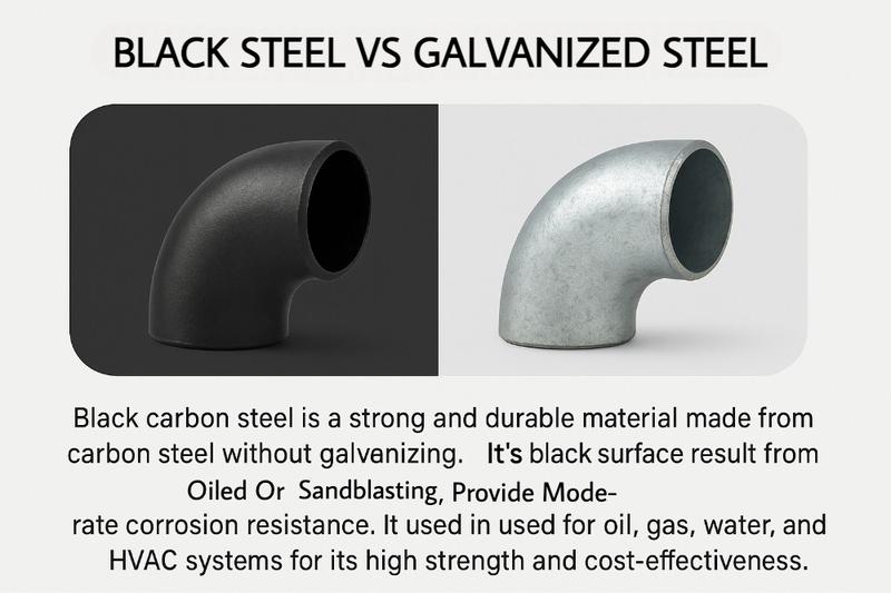 black pipe vs galvanized