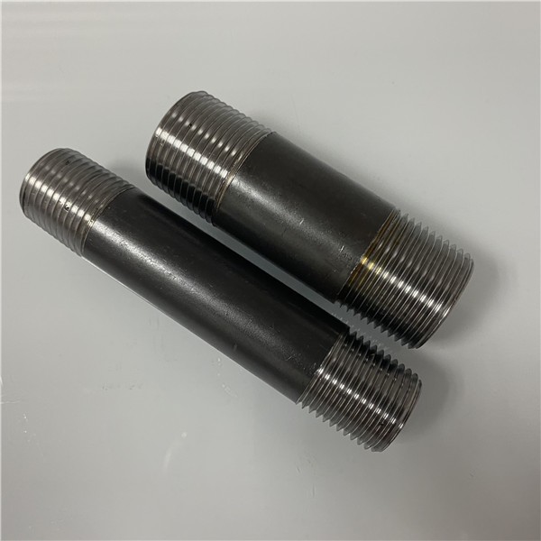 Black Welded Pipe Nipple - Image 2