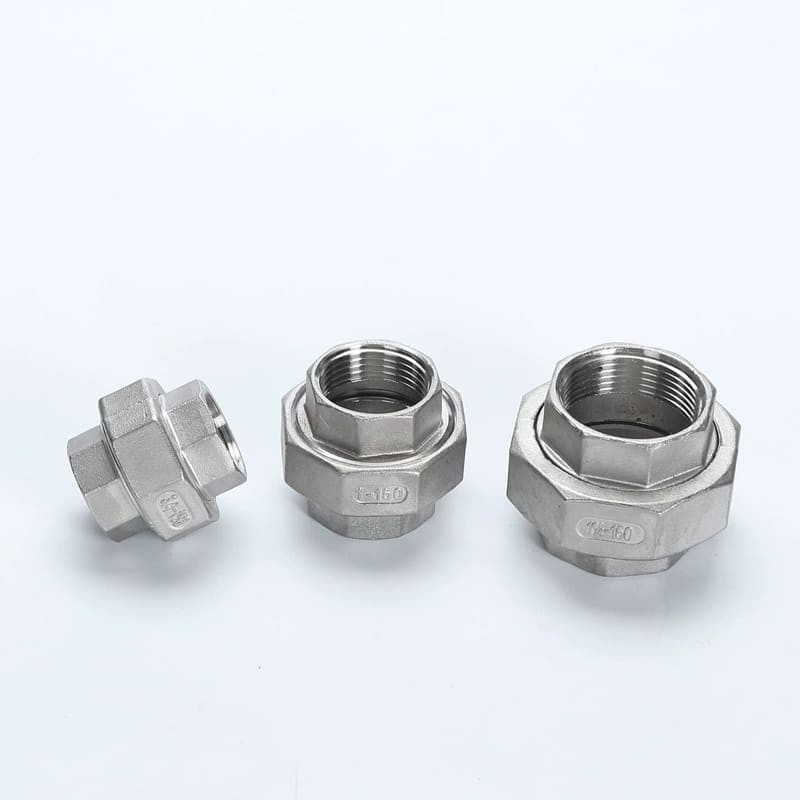 304 stainless steel class 150 1/2 in gas pipe union - Image 2