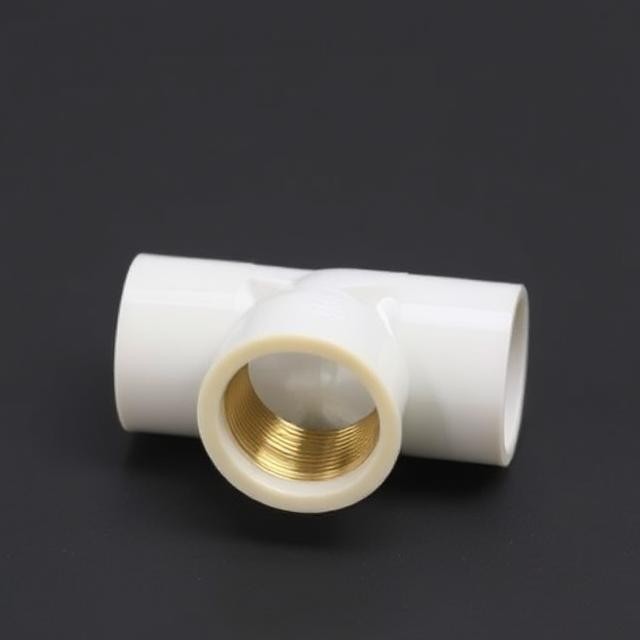 CPVC Brass Female Threaded Tee Fitting - Image 2