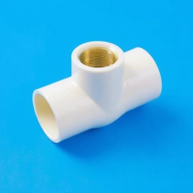 CPVC Brass Female Threaded Tee Fitting - Image 3