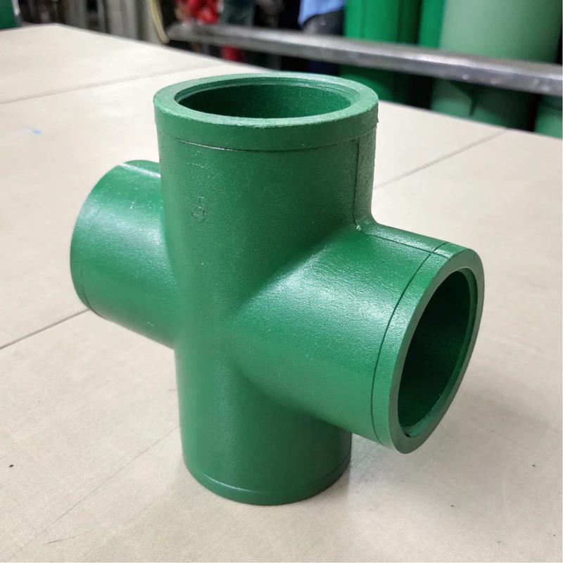 PPR cross pipe fitting - Durable Pipe Cross Connector for Plumbing - Image 2