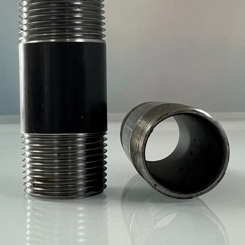DIN 2982 Black Carbon Steel Seamless Pipe Nipple - Image 2