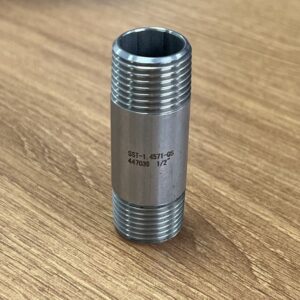 4571-QS Stainless Steel Nipple DIN 2999 Thread