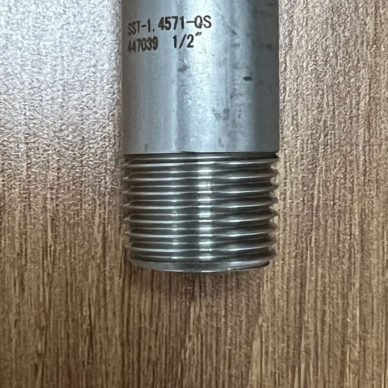 4571-QS Stainless Steel Nipple DIN 2999 Thread - Image 3