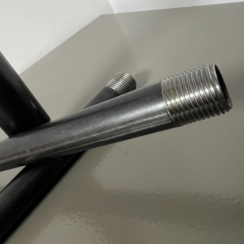 Long nipples, Black steel nipple, Pipe nipple, Pipe connector - Image 2