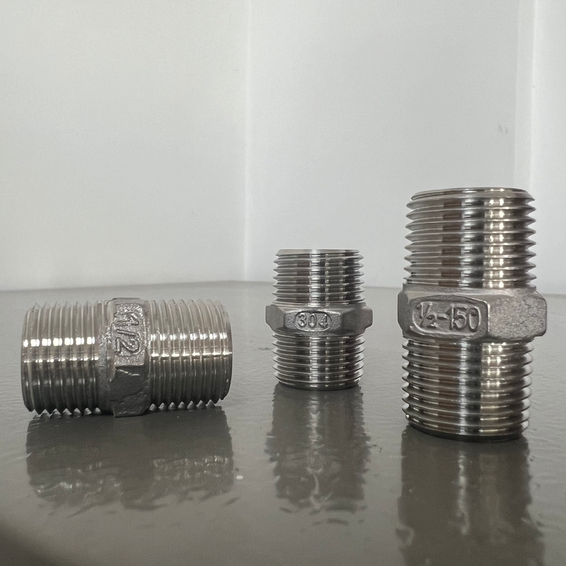1/2 inch stainless steel nipple, sch 150 hex nipple - Image 6