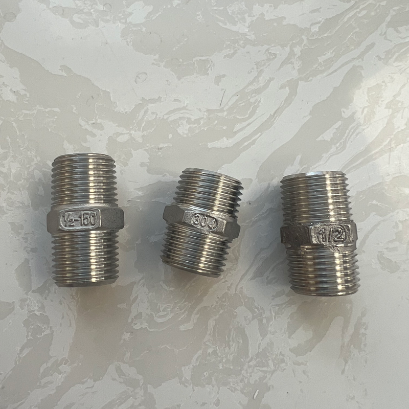 1/2 inch stainless steel nipple, sch 150 hex nipple - Image 8