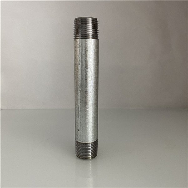TBE threaded pipe, tbe pipe, galvanized nipple, galvanized steel nipple