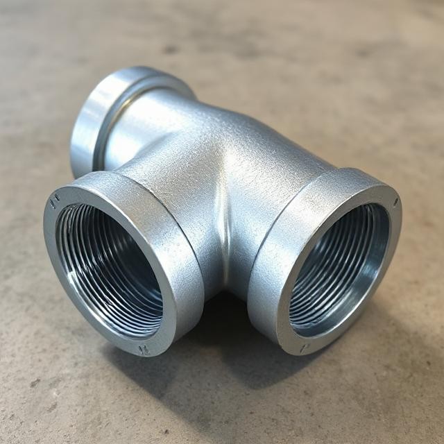 Premium Galvanized Malleable Tee Fittings - Bulk Supply for Industrial Plumbing - Image 4