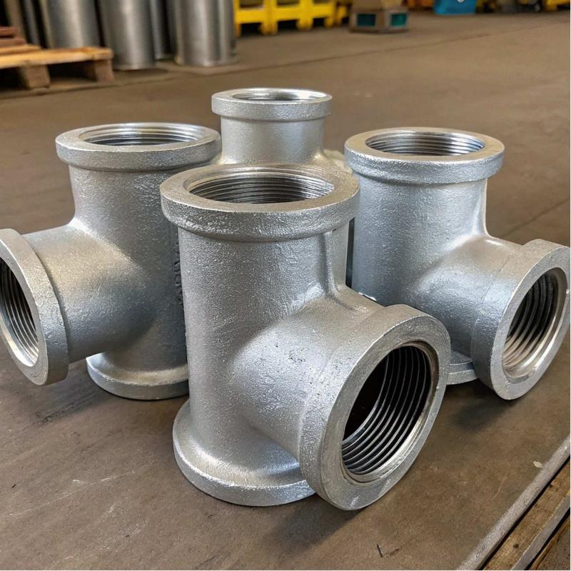 Premium Galvanized Malleable Tee Fittings - Bulk Supply for Industrial Plumbing - Image 3