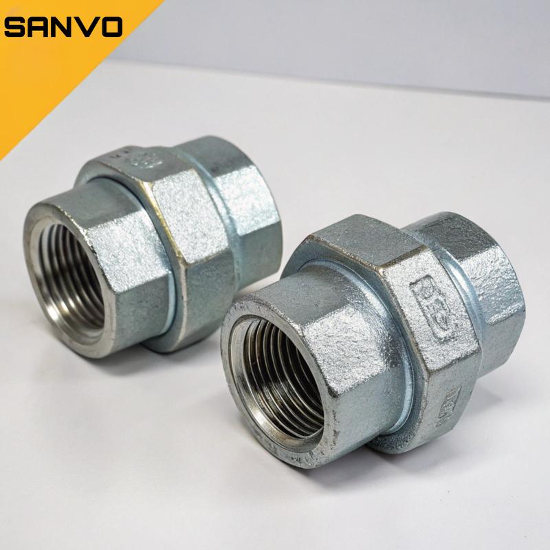Premium Galvanized Malleable Pipe Unions for Industrial Piping Systems - Image 3