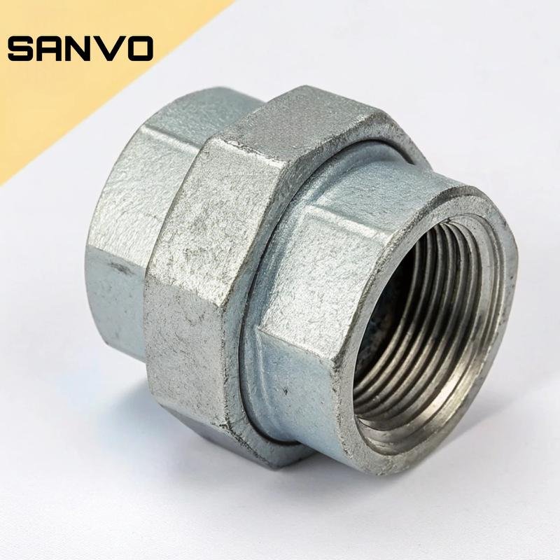 Premium Galvanized Malleable Pipe Unions for Industrial Piping Systems
