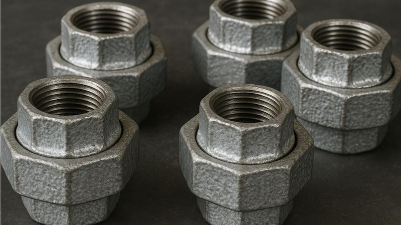 Premium Galvanized Malleable Pipe Unions for Industrial Piping Systems - Image 5
