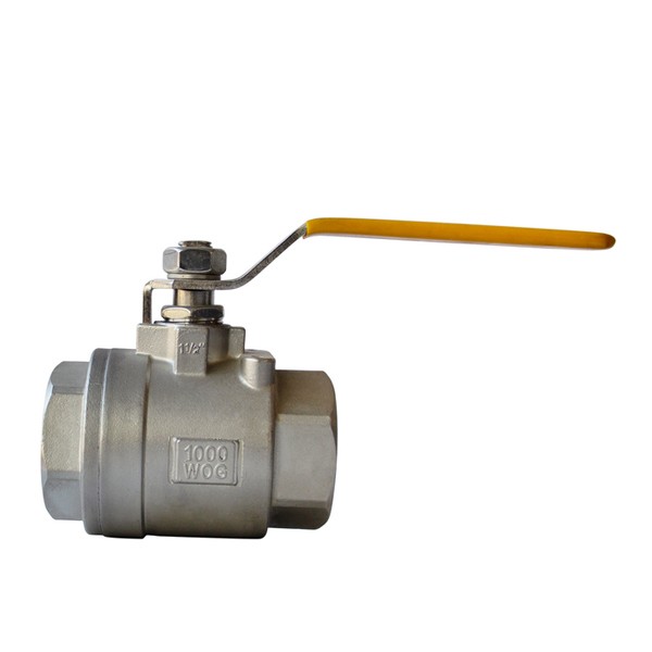 2 Piece 316 Stainless Steel Ball Valve With Handle - Image 2