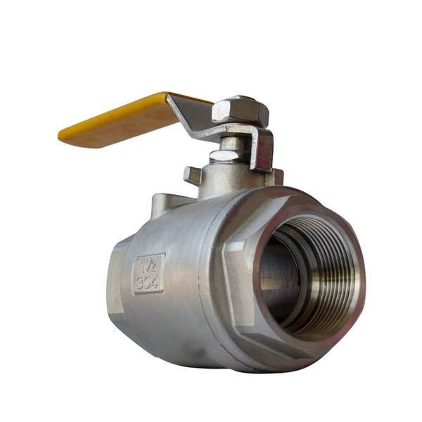 2 Piece 316 Stainless Steel Ball Valve With Handle - Image 4