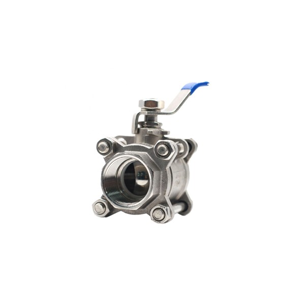 3 Piece 316 Stainless Steel Ball Valve With Handle - Image 6
