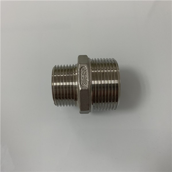 304/316 Stainless Steel Reducing Hex Nipple - Image 2