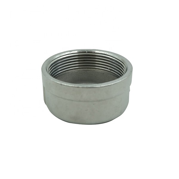 304/316 Stainless Steel Threaded Round Pipe Cap - Image 2