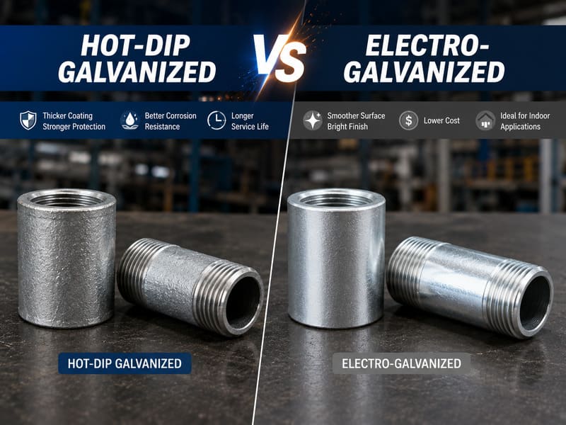 hot dip galvanized vs electro galvanized